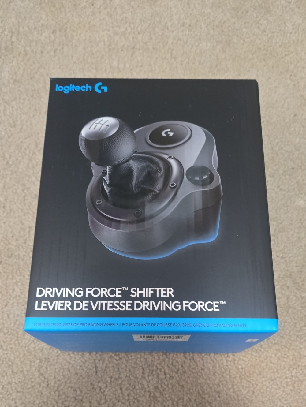 Logitech G Driving Force Shifter - Black with Blue Accent
